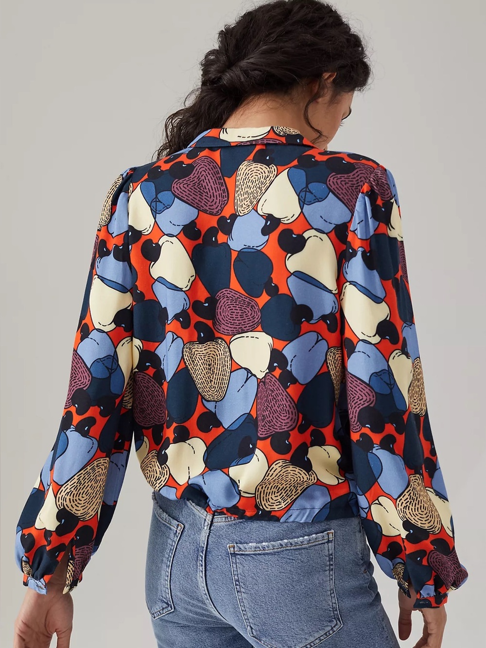 Anthropologie Farm Rio XL Retro Inspired Paloma Button-down Shirt - Picture 2 of 16